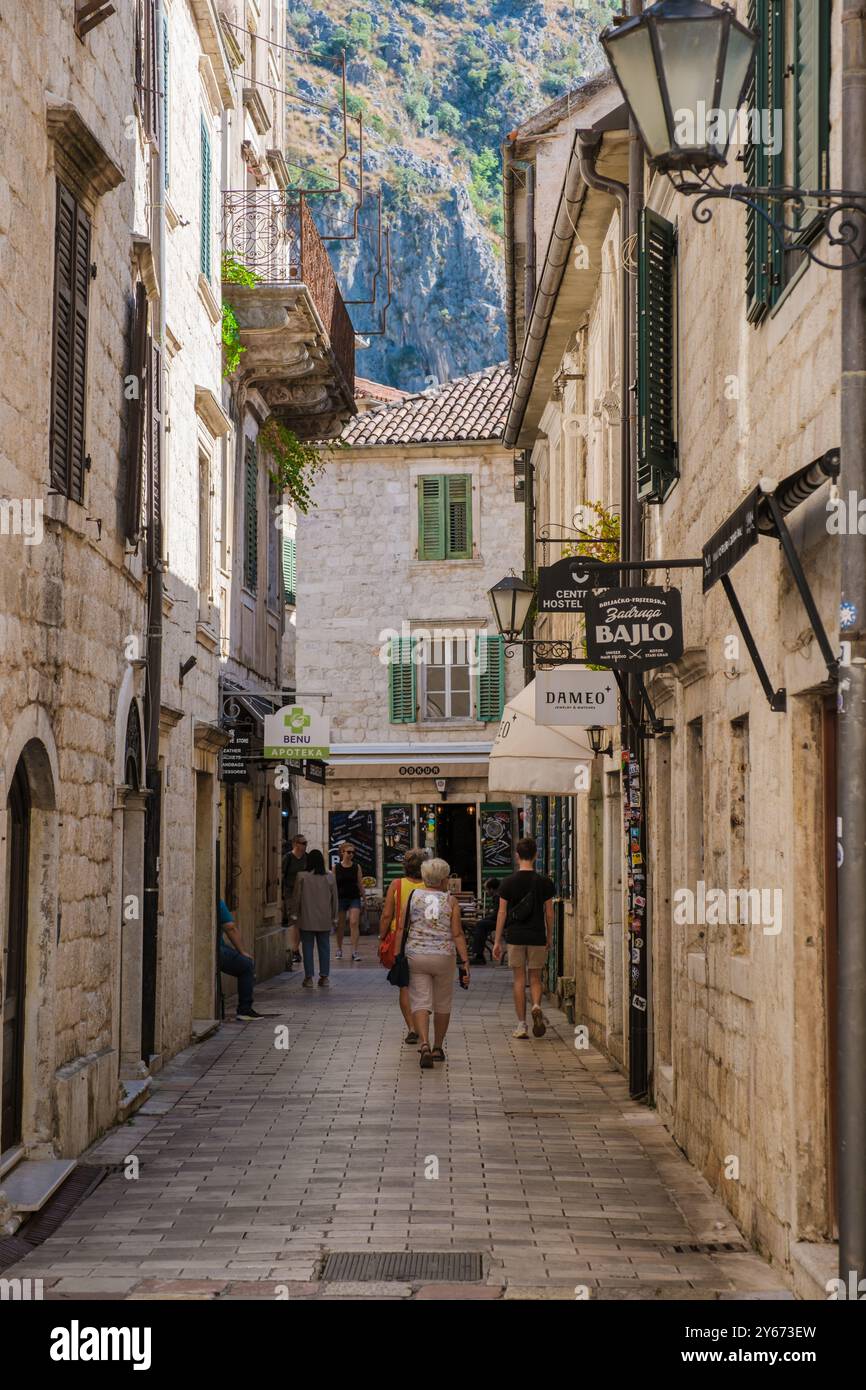 Kotor Montenegro 24 September 2024, Wander through the historic streets