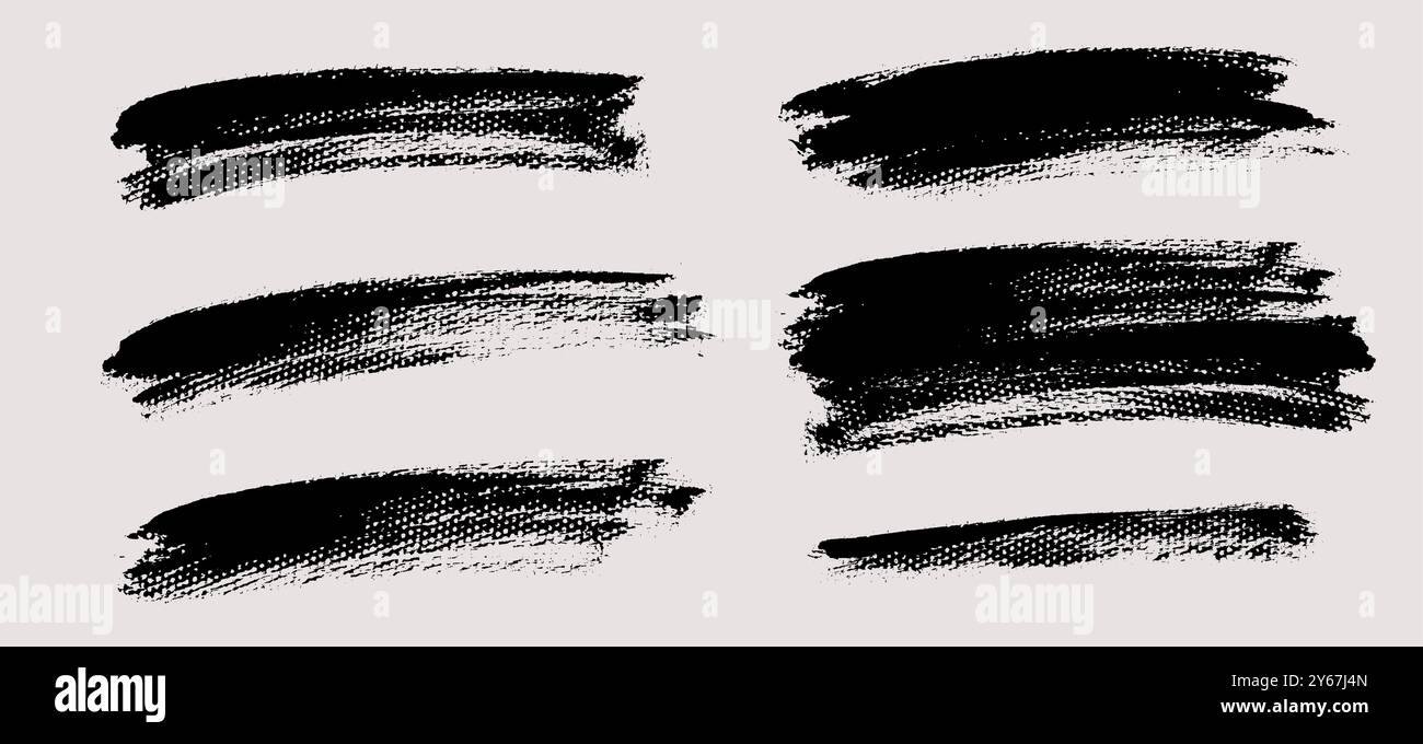 Brush strokes vector. Painted rectangles set Stock Vector Image & Art ...