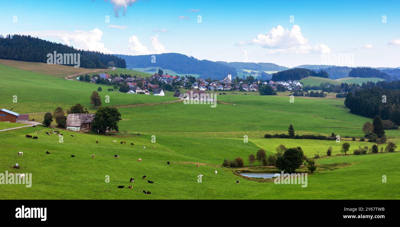 Blick auf Breitnau im Schwarzwald, Baden-Württemberg, Deutschland Stock Photo