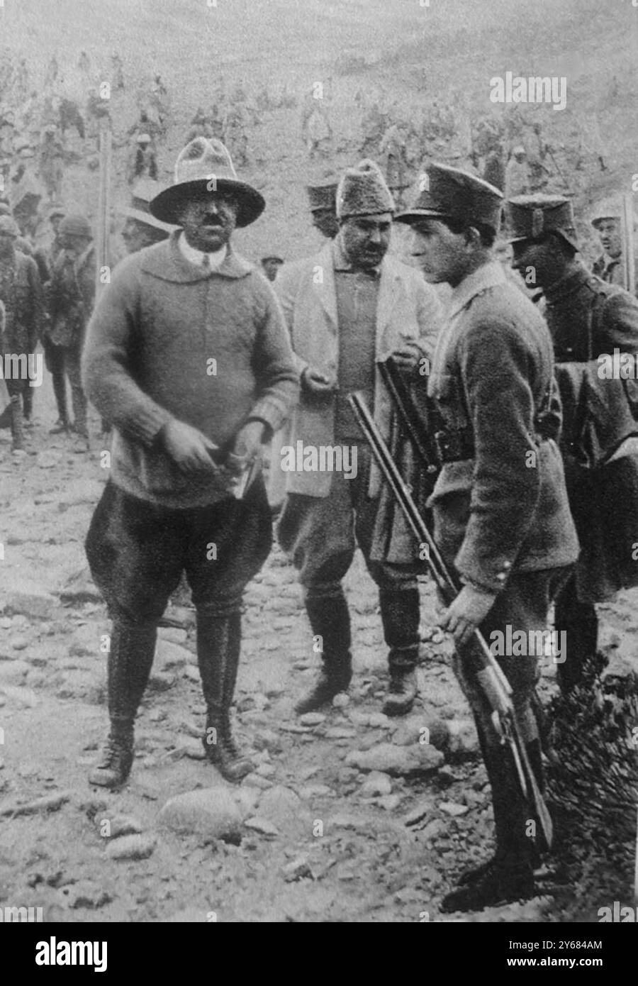 King Amanullah of Afghanistan (left) with his brother-in-law and a ...