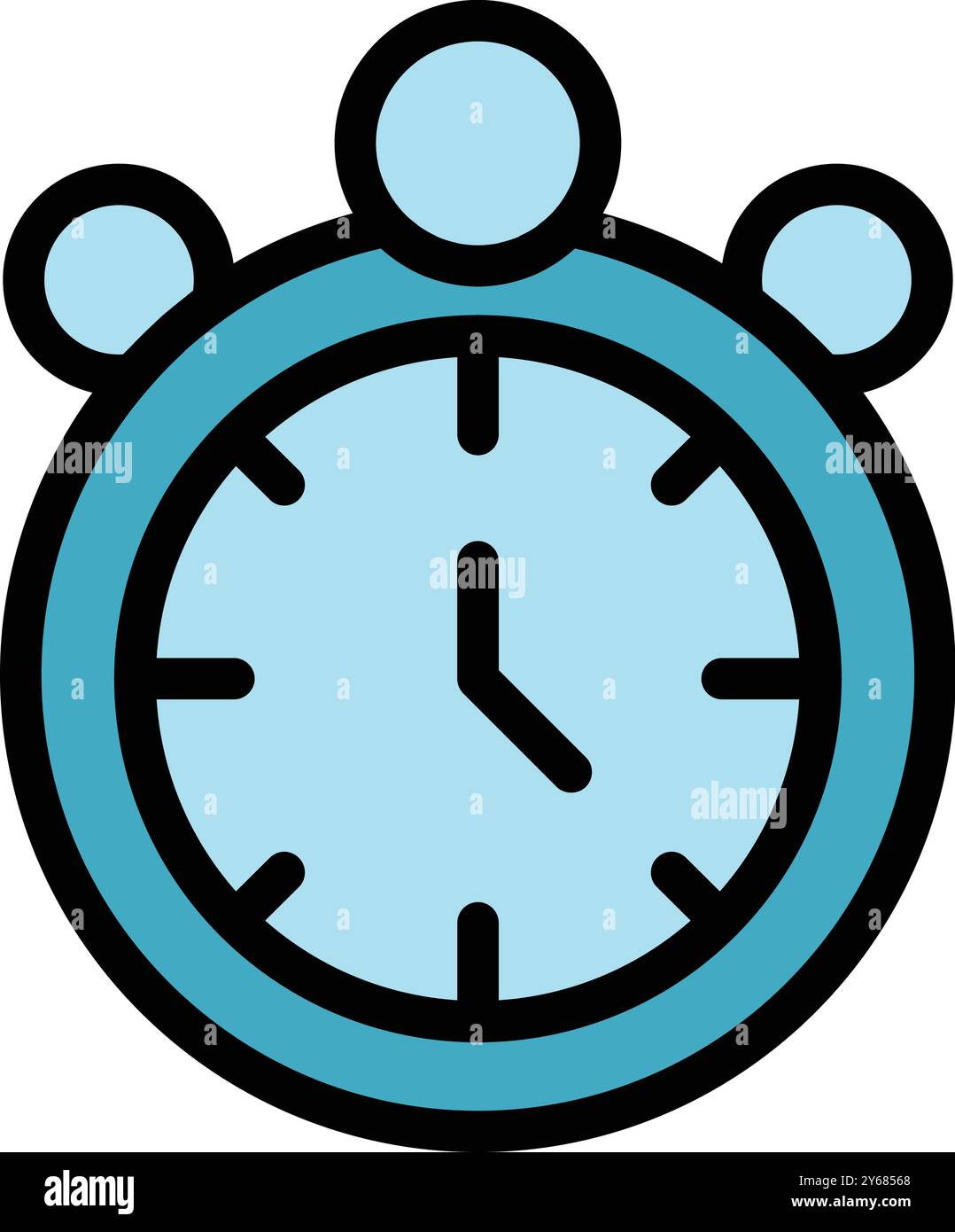 Minimalist blue ui icon representing hi-res stock photography and ...