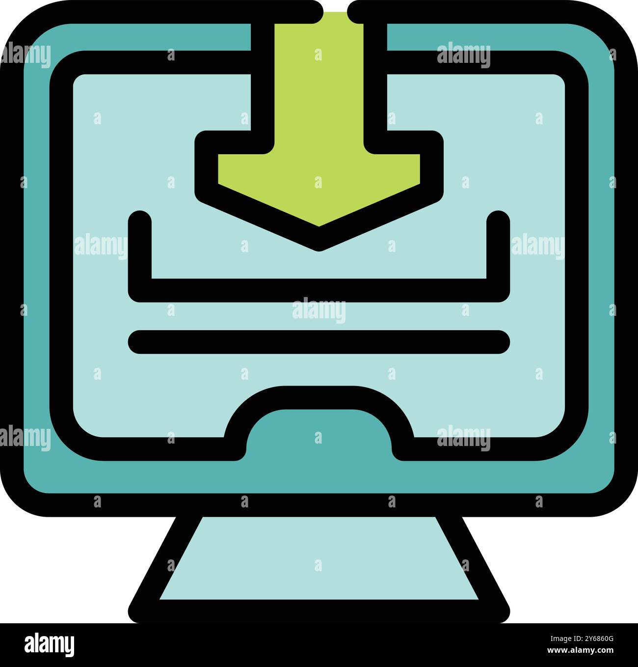 Downloads with green arrow symbol hi-res stock photography and images ...
