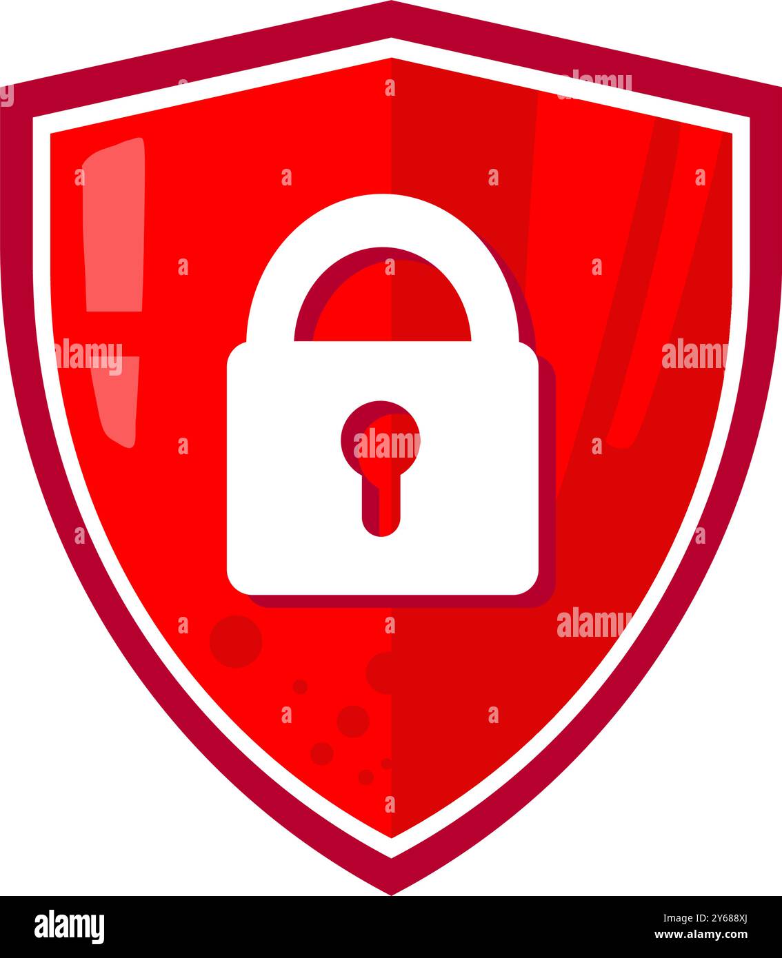 shield with padlock - vector illustration Stock Vector Image & Art - Alamy