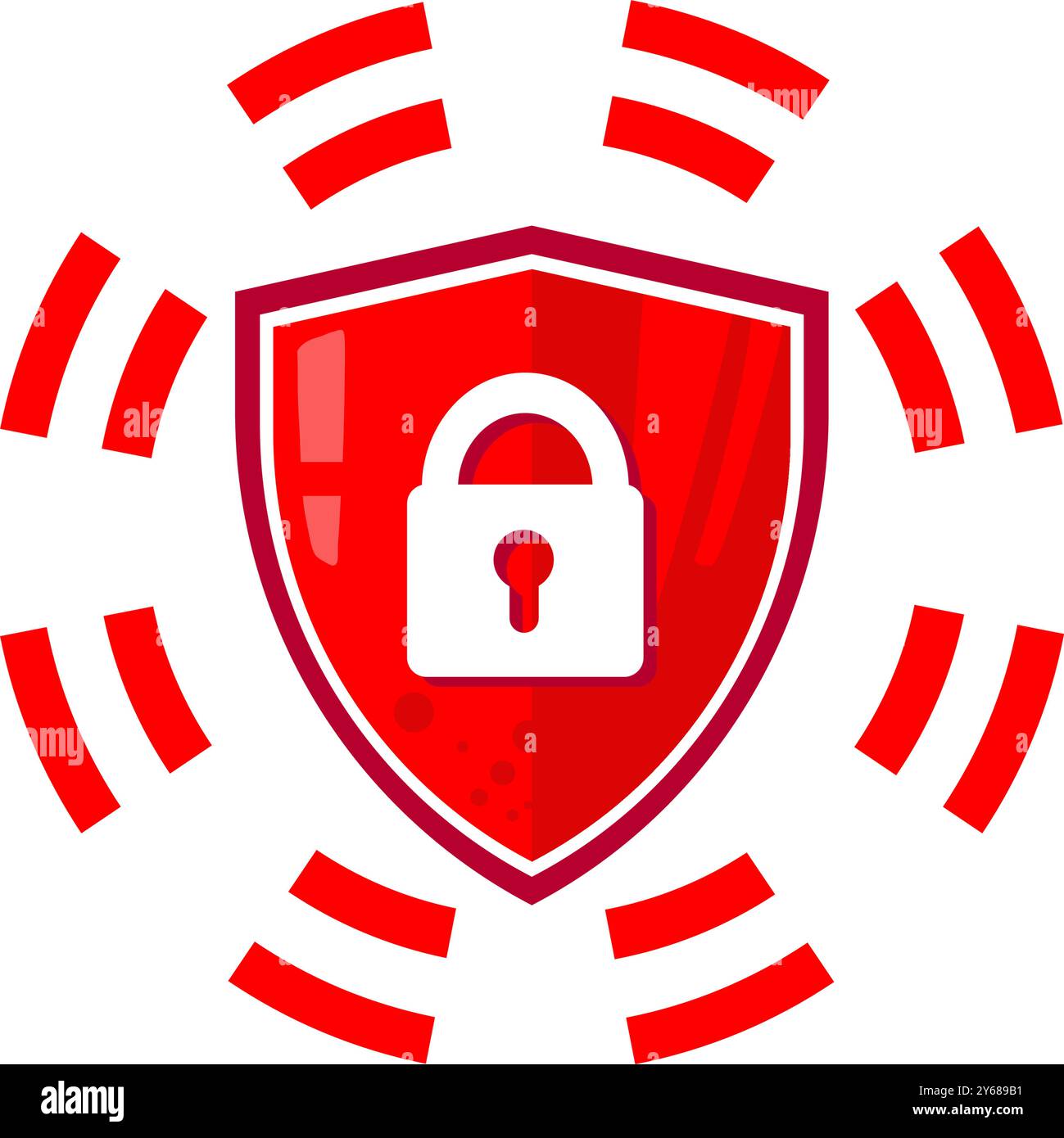 shield with padlock - vector illustration Stock Vector Image & Art - Alamy