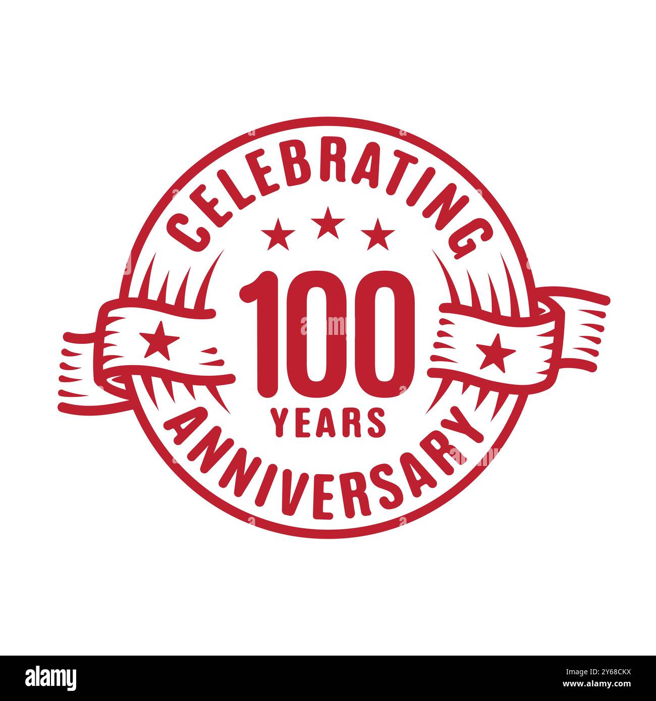 100 years logo design template. 100th anniversary vector and ...