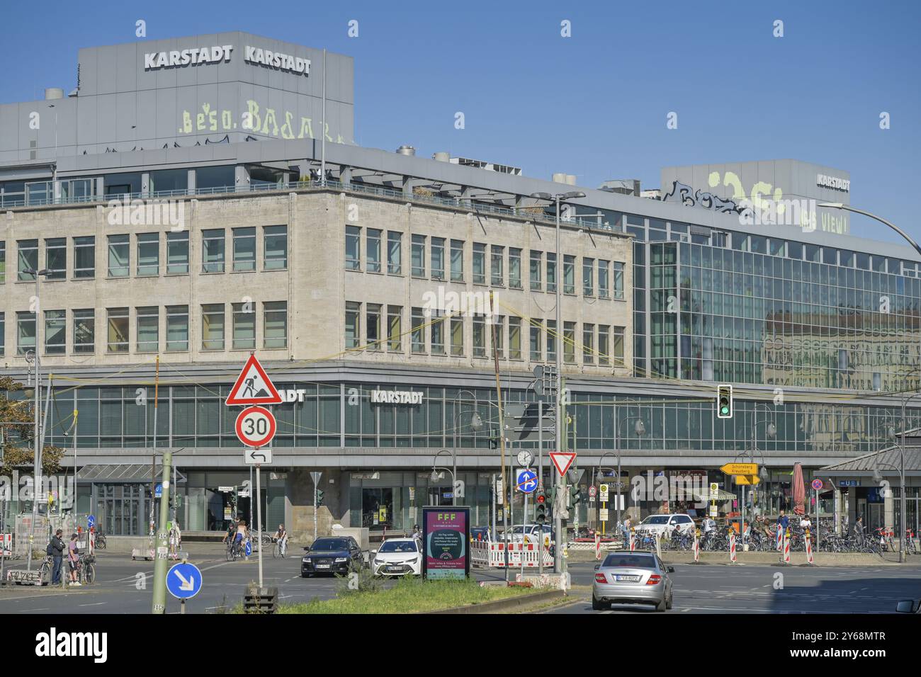 Karstadt, Hermannplatz, Kreuzberg, Berlin, Germany, Europe Stock Photo