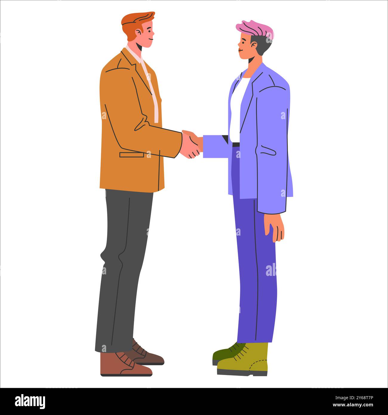 Diversity Businesswoman concept. Two professionals in an inclusive ...