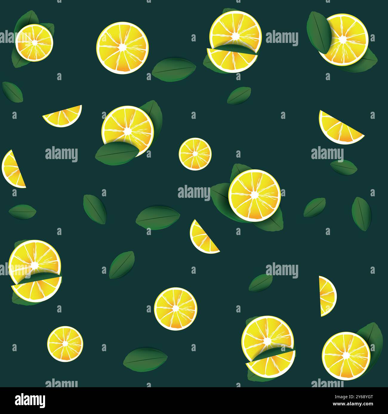 orange lemon background pattern Stock Vector Image & Art - Alamy
