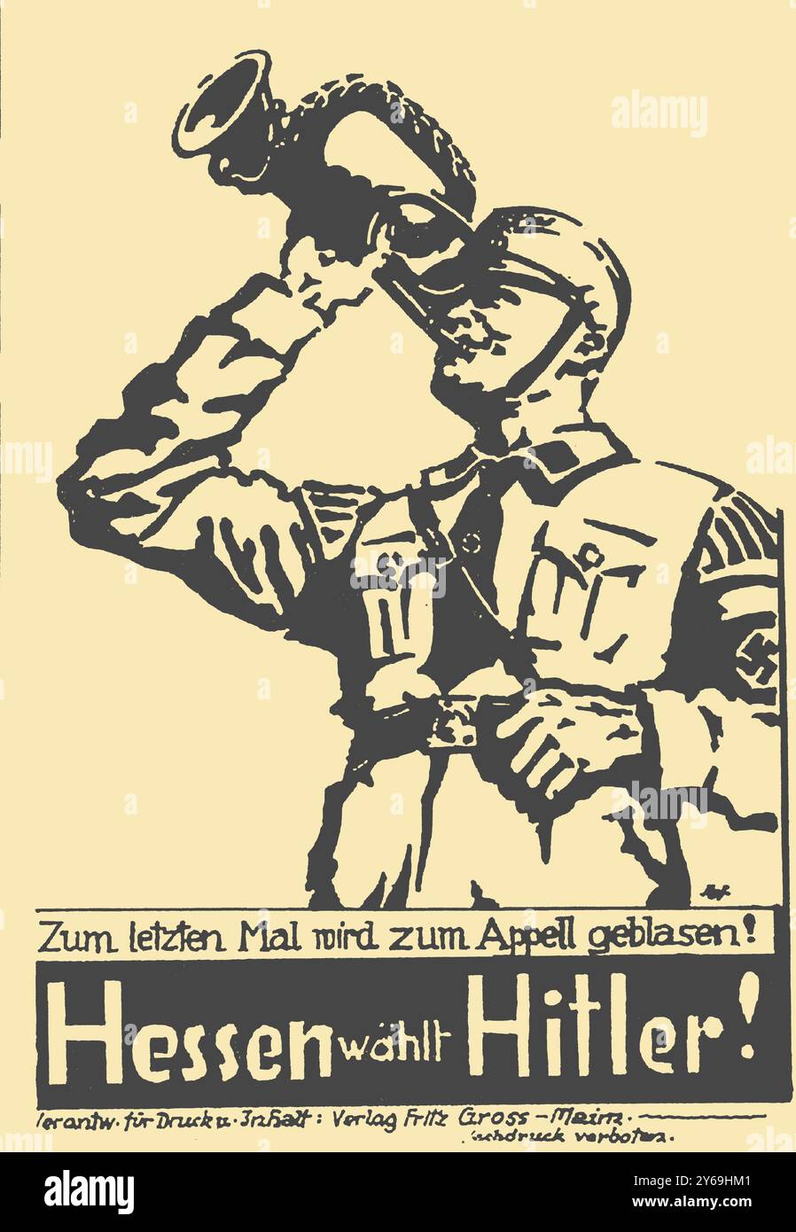 Hesse chooses Hitler!. Museum: PRIVATE COLLECTION. Author: ANONYMOUS. Stock Photo