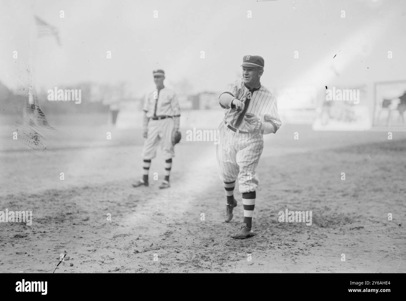 James C. 'Red' Smith, Brooklyn NL (baseball), 1913, Glass negatives, 1 negative: glass; 5 x 7 in. or smaller. Stock Photo