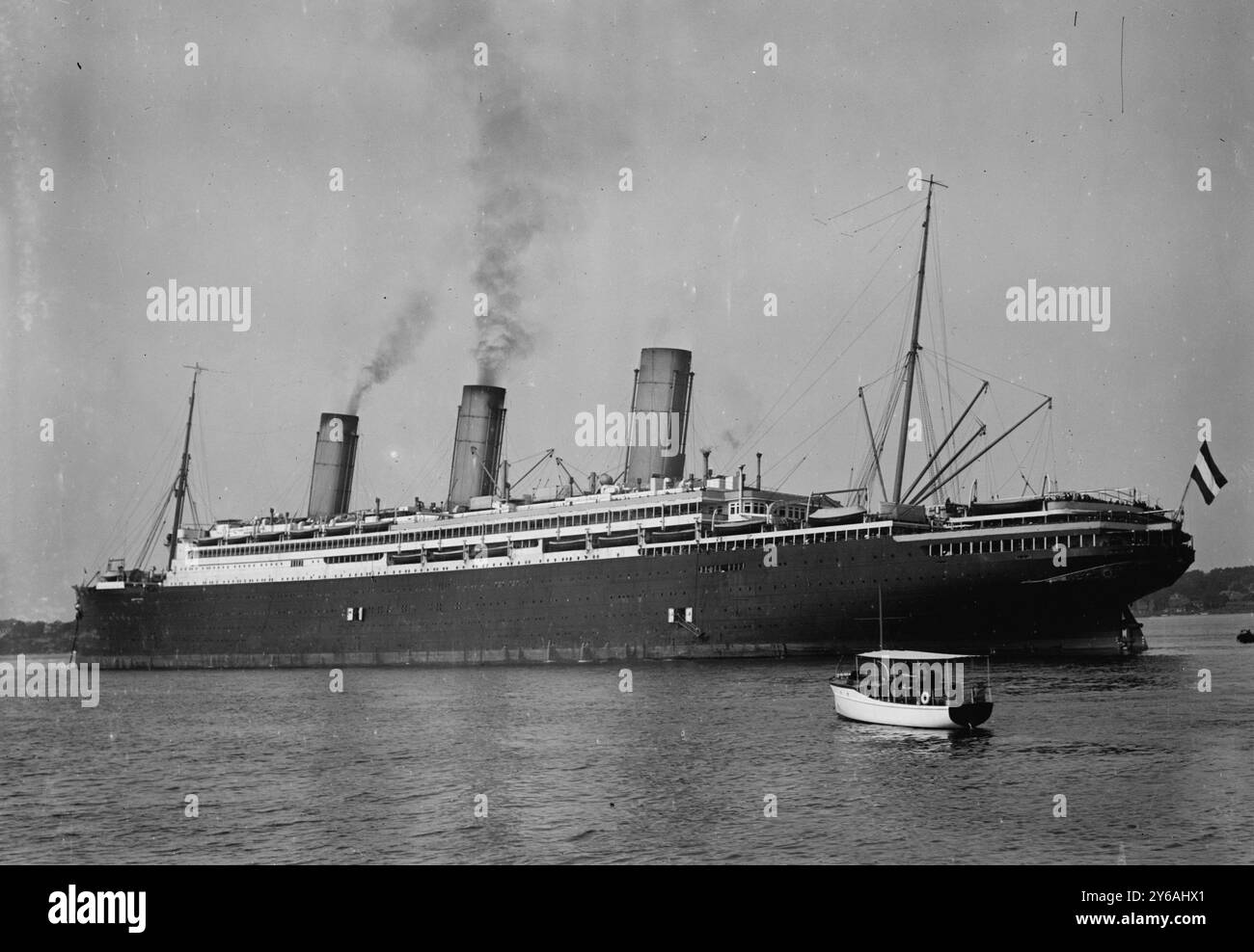 IMPERATOR, Photo shows the S.S. Imperator, an ocean liner of the ...