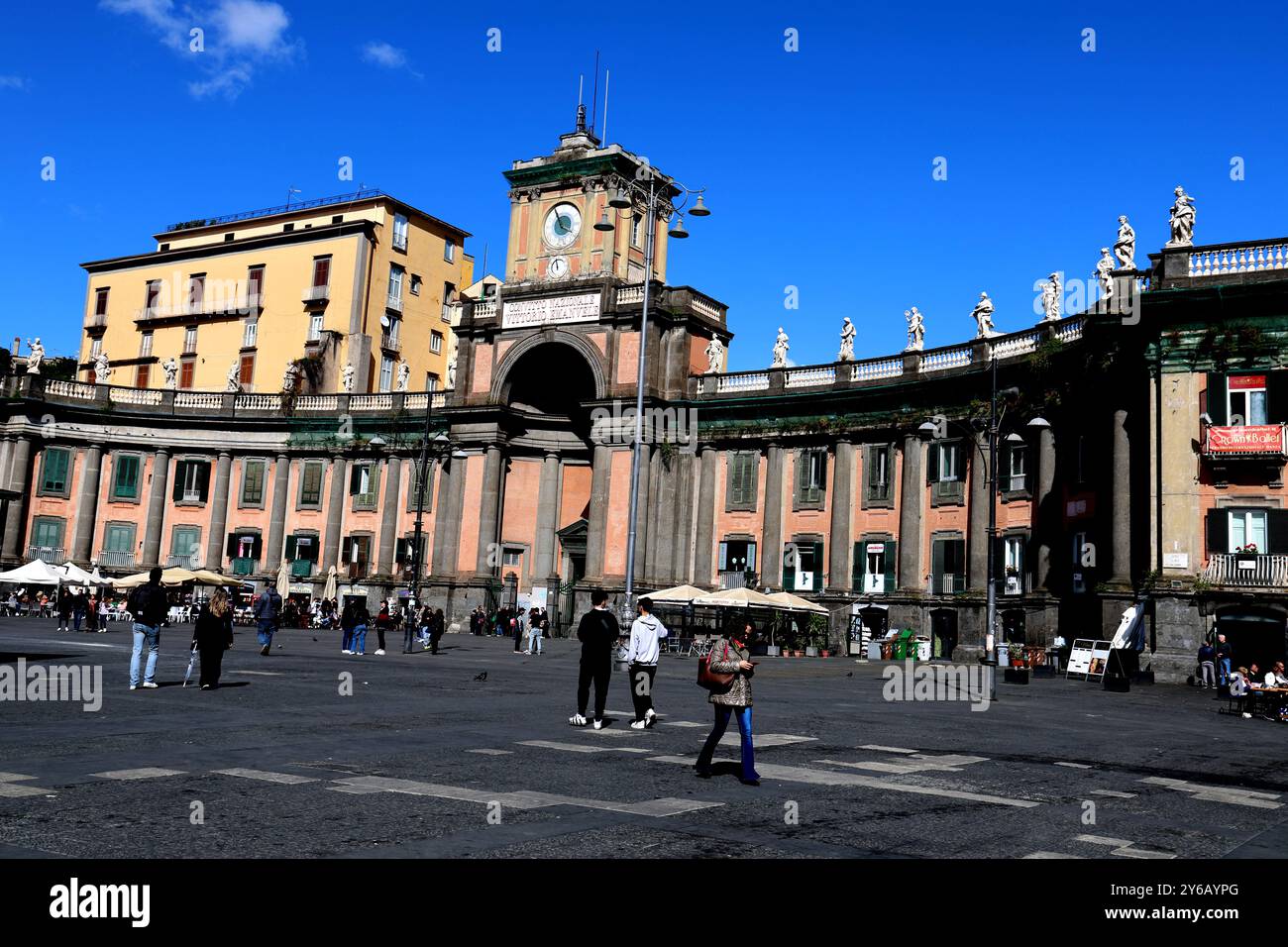 The Convitto Nazionale complex in Piazza Dante in Naples Italy Stock ...