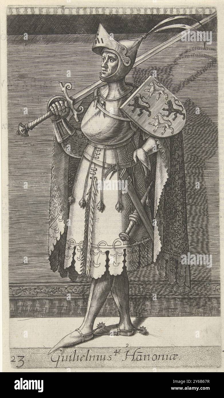 Countesses Portrait of William IV, Count of Holland, Guilielmus 4 Hanoniae (title ...