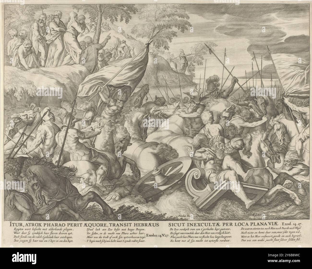 Pharoah Rivers Pharaoh and his army drown in the Red Sea, Itur, atrox Pharao perit ...