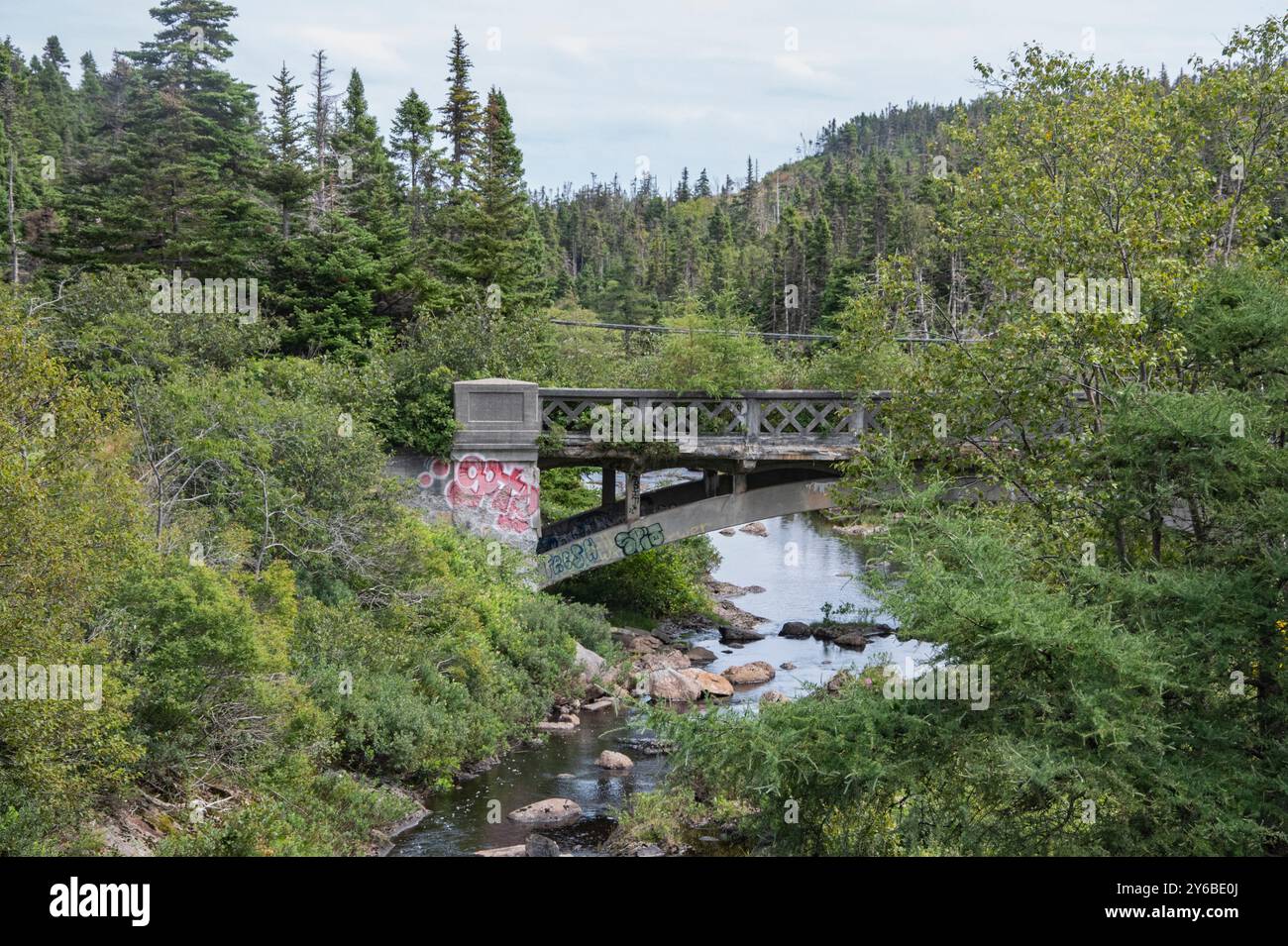 Labrador Bridge Abandoned bridge span hi-res stock photography and images - Alamy