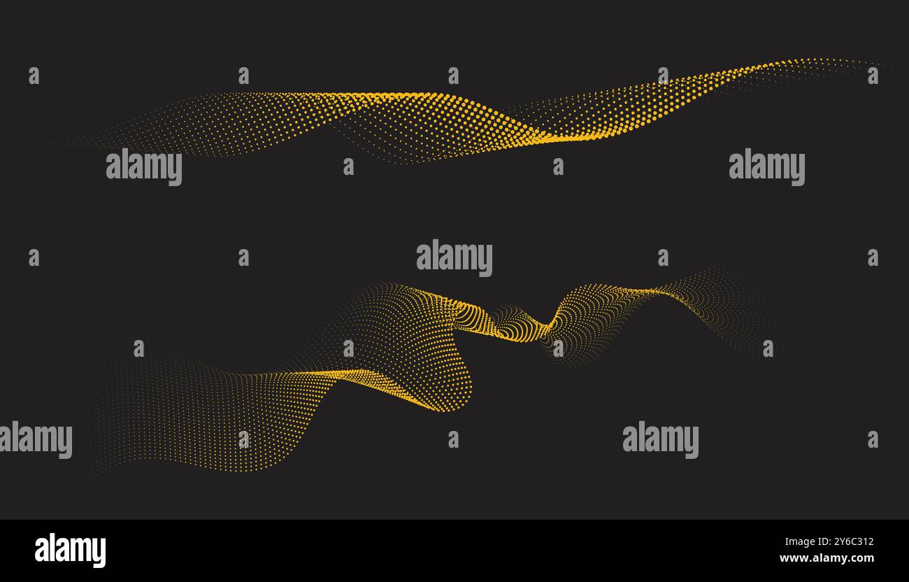 Abstract isometric 3d particle line graph Stock Vector