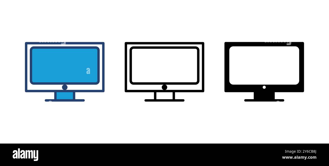 Tv icon vector. television icon vector Stock Vector
