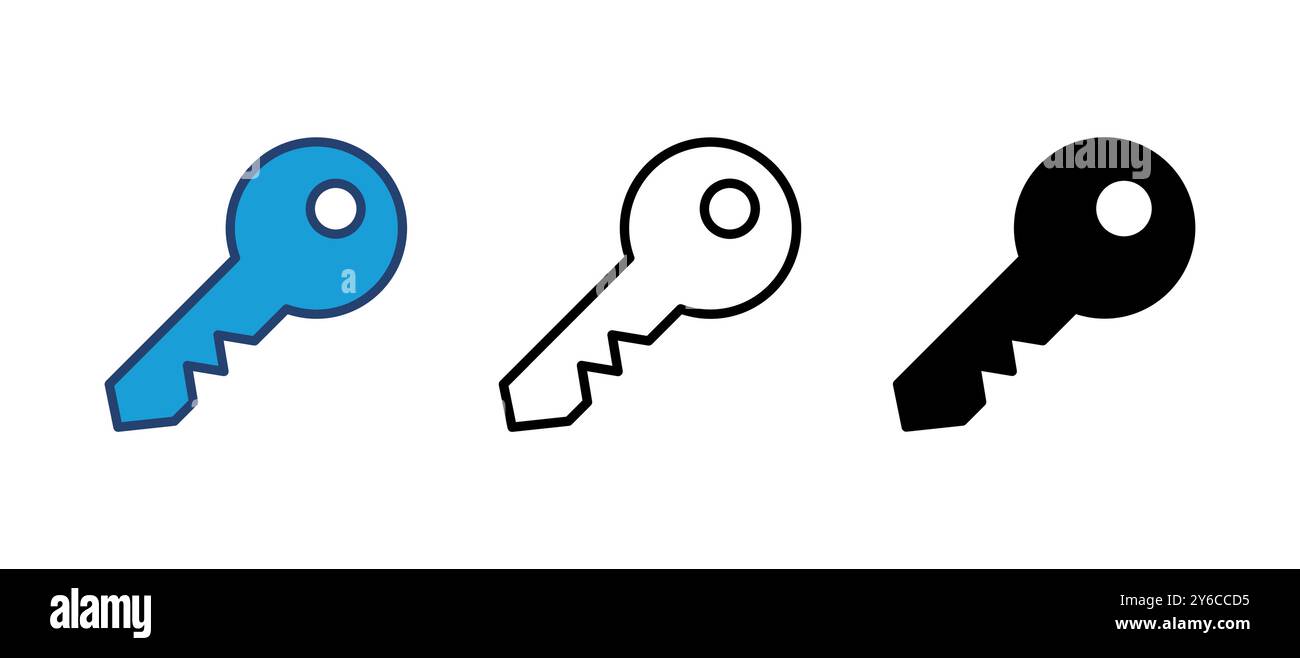 Key icon vector. Key vector icon. Key symbol Stock Vector Image & Art ...