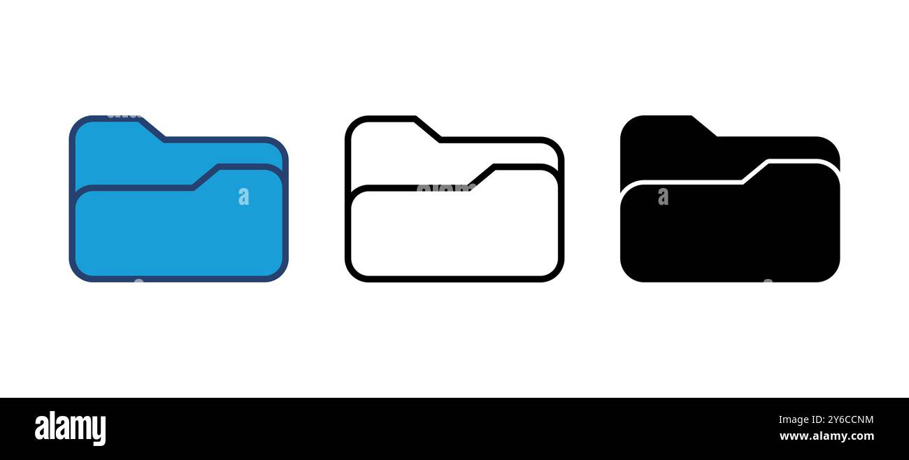 Folder icon vector. folder vector icon Stock Vector