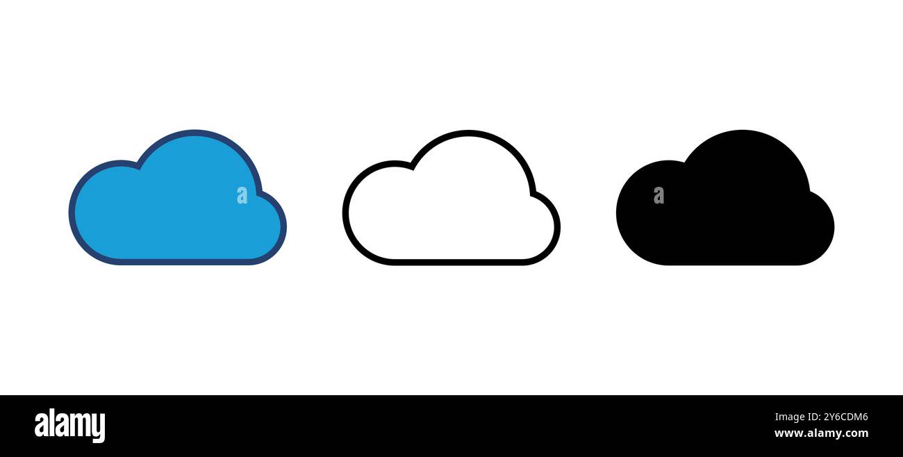 cloud icon vector. cloud vector icon Stock Vector