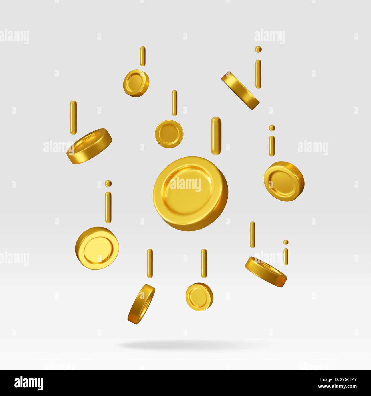 3d falling gold coins, money rain Stock Vector Image & Art - Alamy