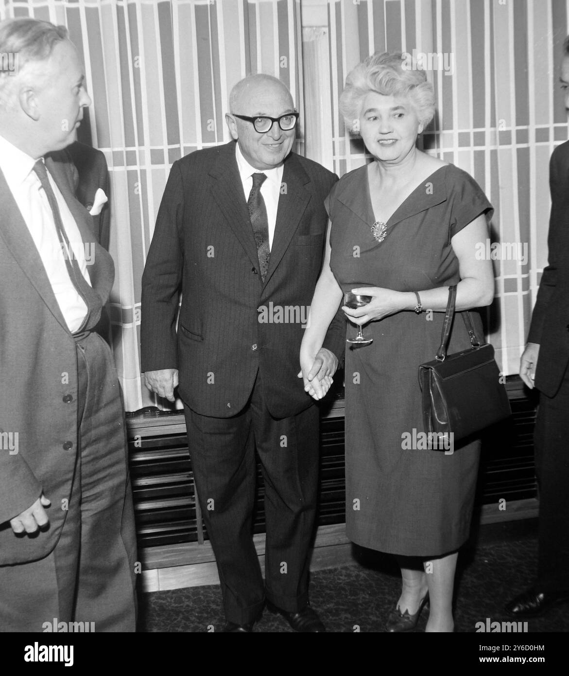 JENNIE LEE, HAROLD WILSON WITH PIETRO NENNI IN LONDON / ; 24 SEPTEMBER ...