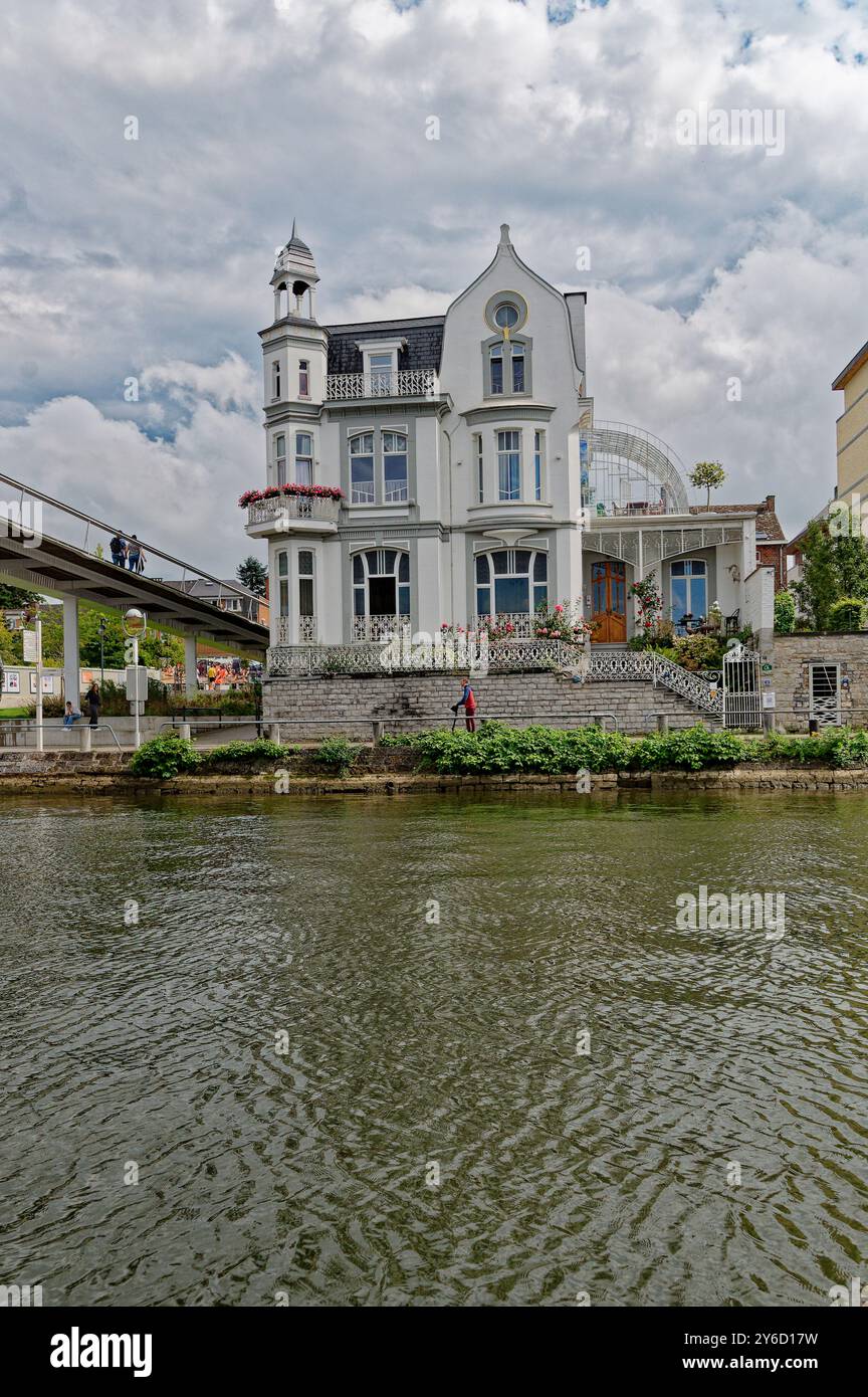 Belgium, Wallonia, Namur: Villa Balat, Art Deco house on the banks of the Meuse river Stock Photo