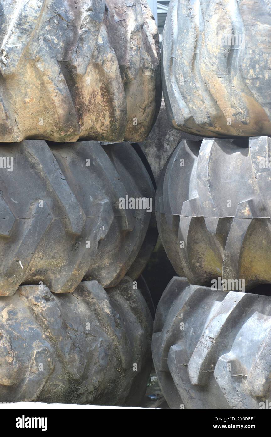 detailed texture and pattern tractor tires background Stock Photo - Alamy