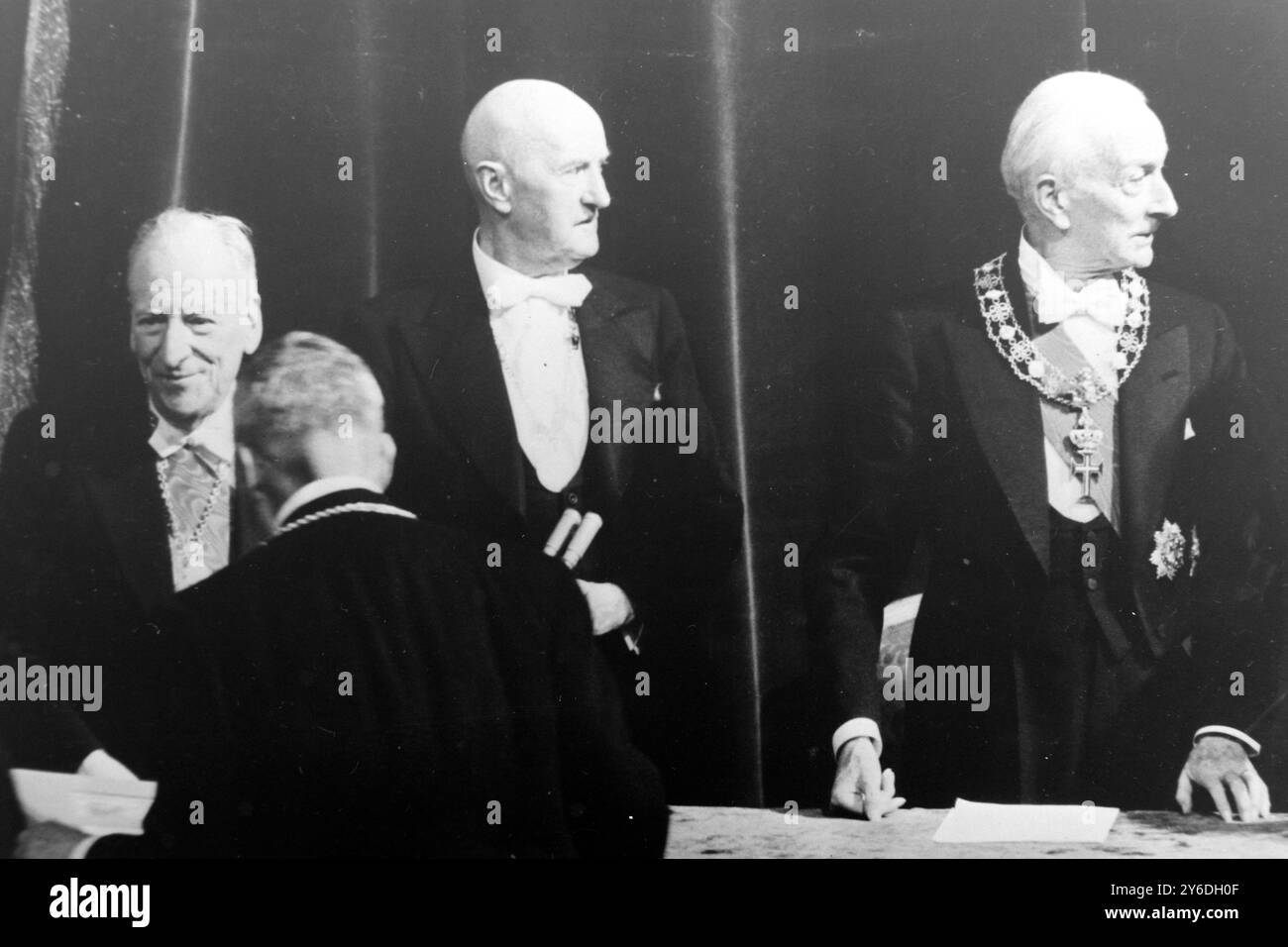 KOLMOGOROV AND ETTER PHILLIPPE WITH PRESIDENT ANTONIO SENGI OF ITALY ...
