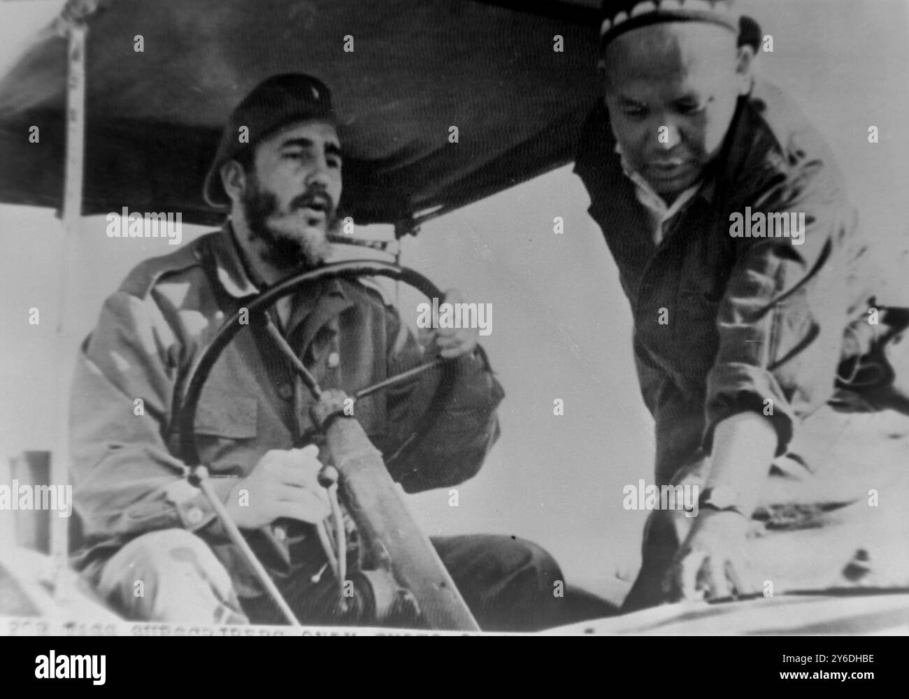 CUBAN PREMIER FIDEL CASTRO FARMING IN USSR / ; 10 MAY 1963 Stock Photo ...