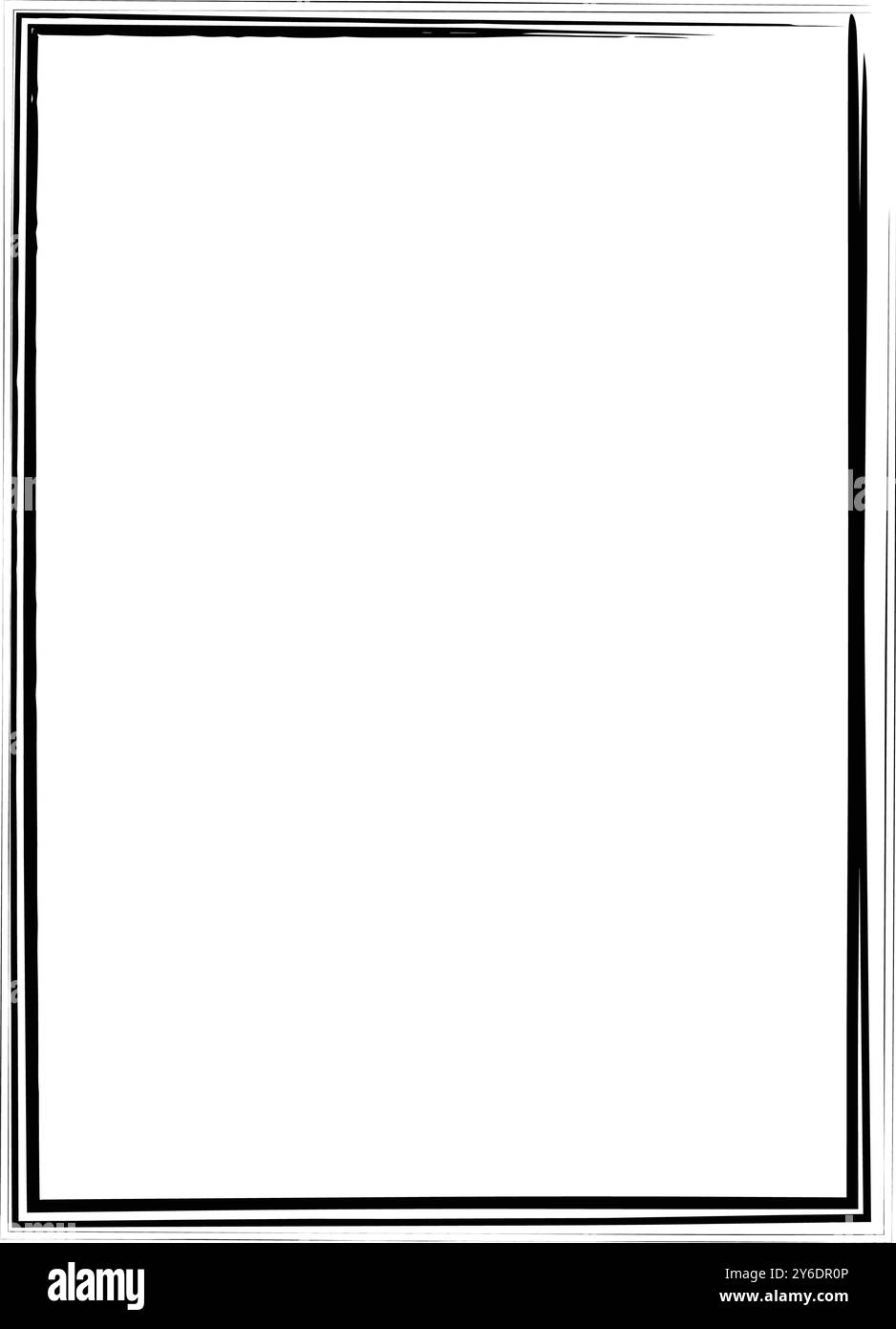 Grunge texture frame border shape icon, vertical rectangle decorative ...