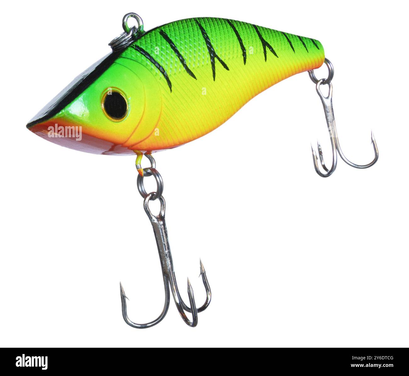 Yellow, orange and green fishing lure with two treble hooks ideal for bass and other sport fishing angled up Stock Photo - Alamy Yellow, orange and green fishing lure with two treble hooks ideal for bass and other sport fishing angled up Stock Photo - Alamy
