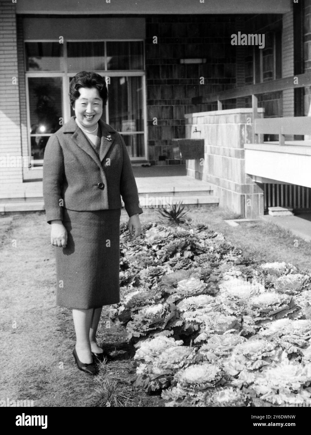 EMPRESS NAGAKO DRESSED AS EUROPEAN WOMAN  ;  7 MARCH 1963 Stock Photo