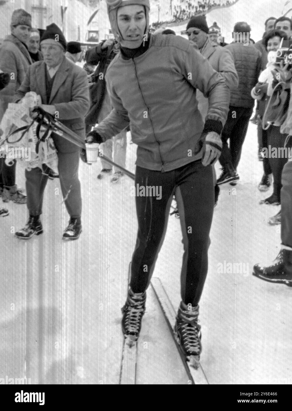 KARIM KHAN AGA IN KITZBUEHEL AUSTRIA /  ;  19 JANUARY 1963 Stock Photo