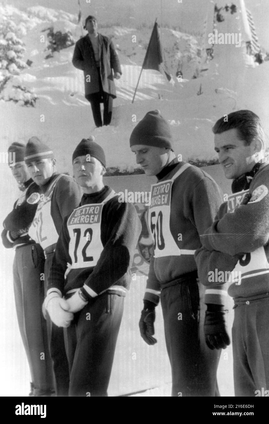 Peter Lesser SKIING GERMAN-AUSTRIAN SKI GAMES COMPETITORS: DIETER ROCKELOH, PETER ...