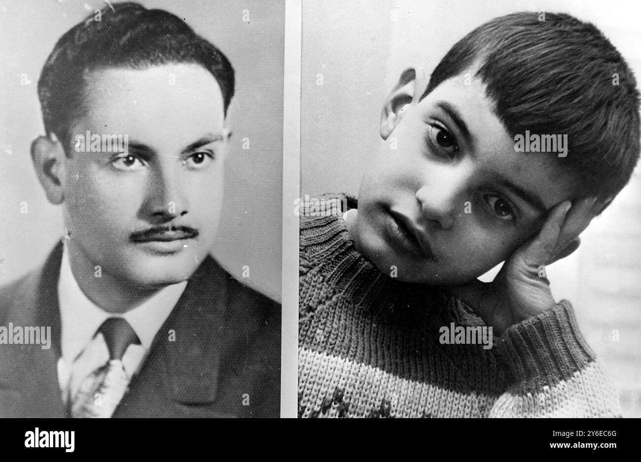 THE SHAH OF IRAN ADOPTS MALEK ABEDI  ;  19 NOVEMBER 1962 Stock Photo