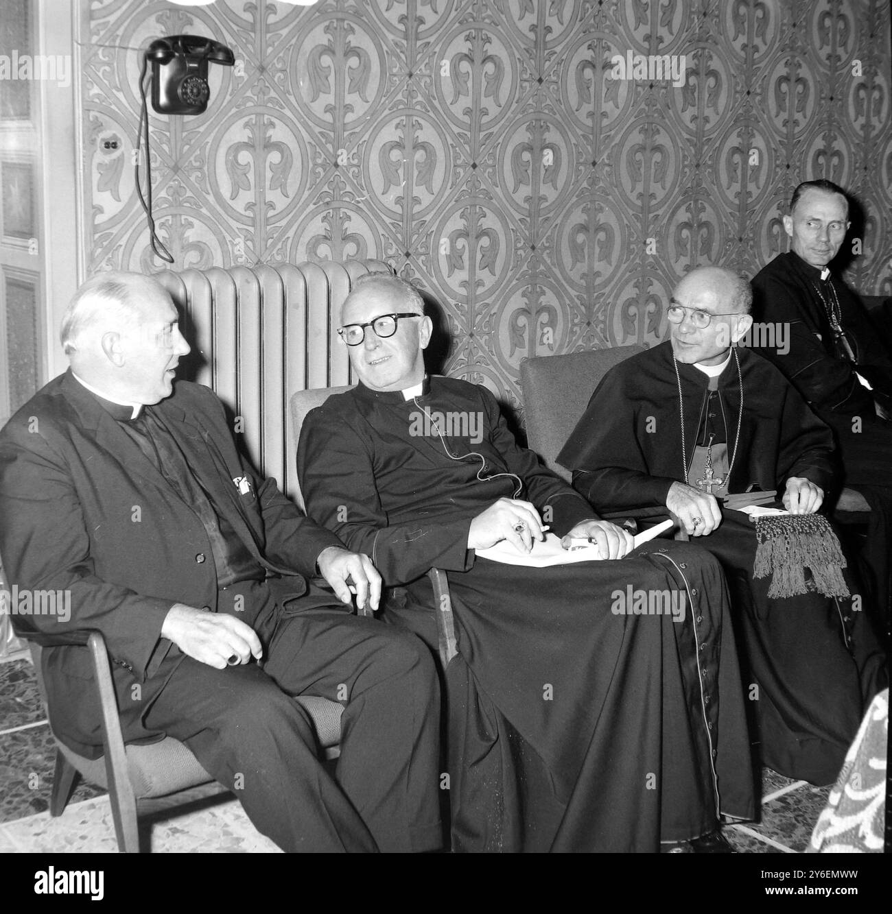 ALFRED STEMMER SOUTH AFRICAN BISHOP IN  ROME /  ;  15 OCTOBER 1962 Stock Photo