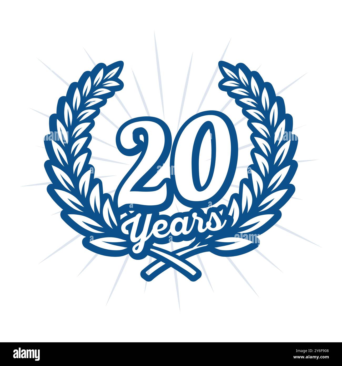 20 Years Anniversary Celebration With Laurel Wreath 20th Anniversary 20-years-anniversary-celebration-with-laurel-wreath-20th-anniversary