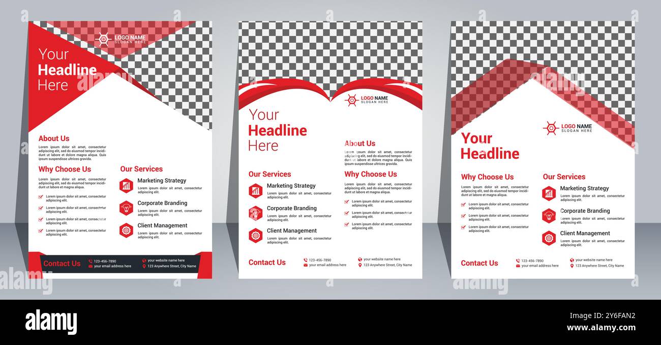 Modern Flyer Design Template Stock Vector Image & Art - Alamy