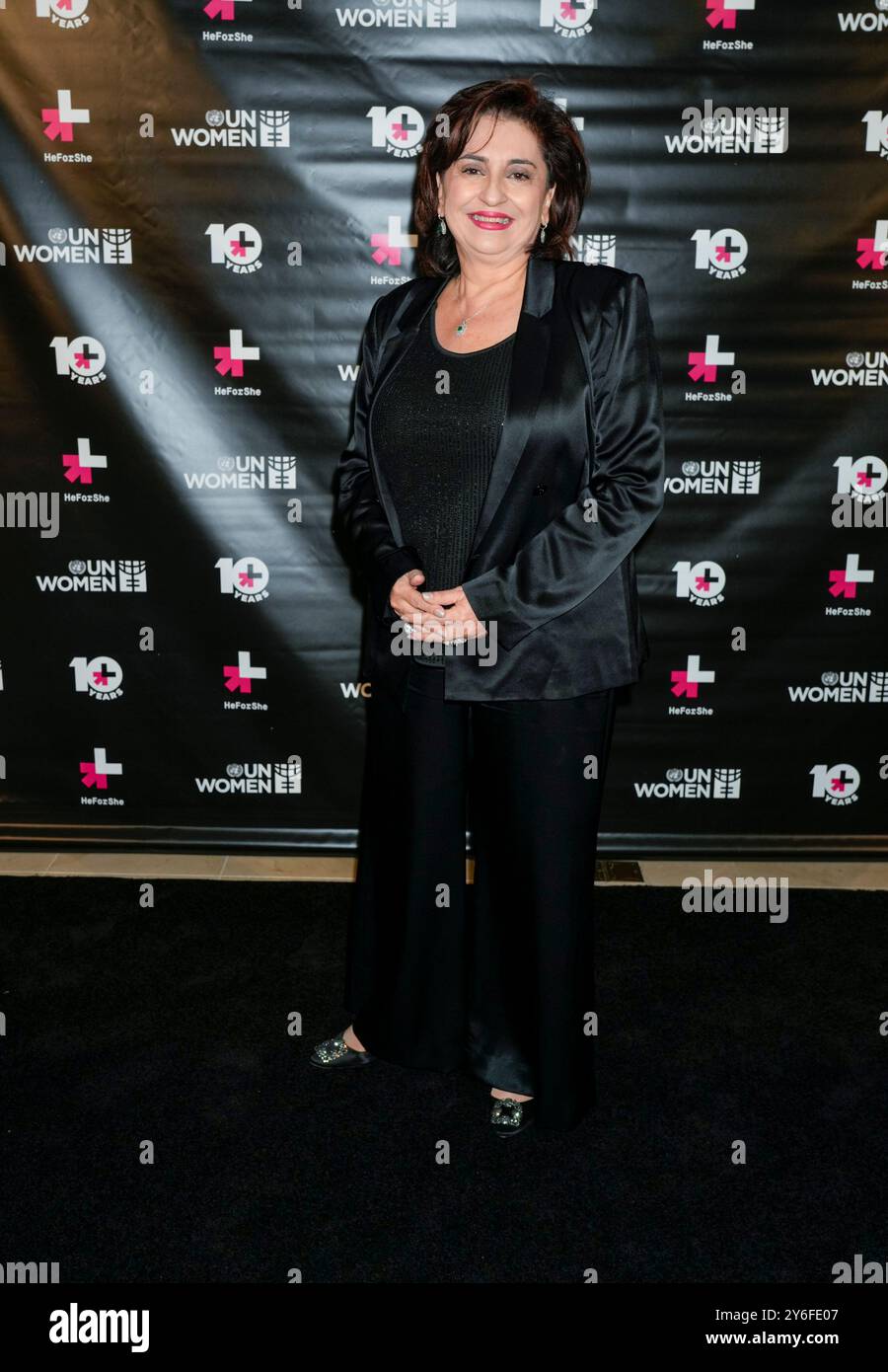 New York, United States. 24th Sep, 2024. New York, USA. 9/24/24, New York, New York, United States Executive Director UN Women Sima Bahous during the 10th Annual He For She Gala, held at Guastavino's, Tuesday September 24, 2024 in New York City Credit: Jennifer Graylock/Alamy Live News Stock Photo