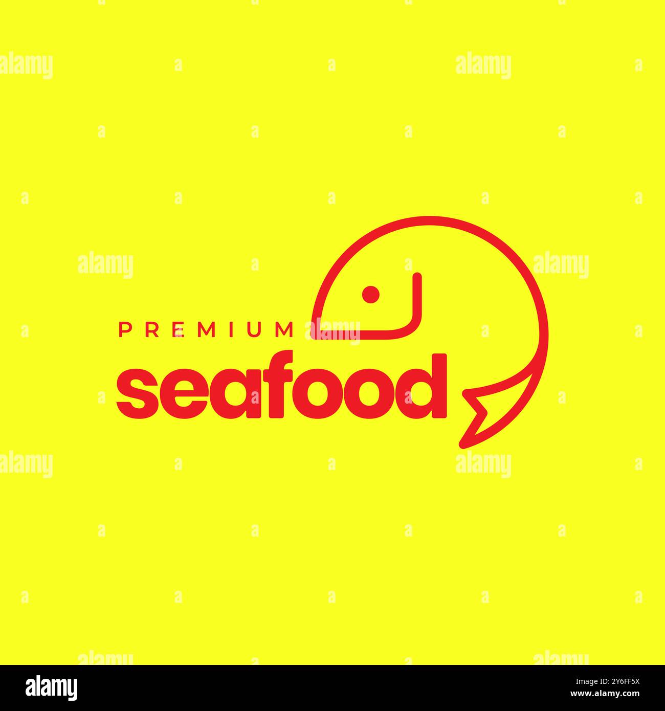 fish rounded circle geometric modern food seafood cooking fishing ...