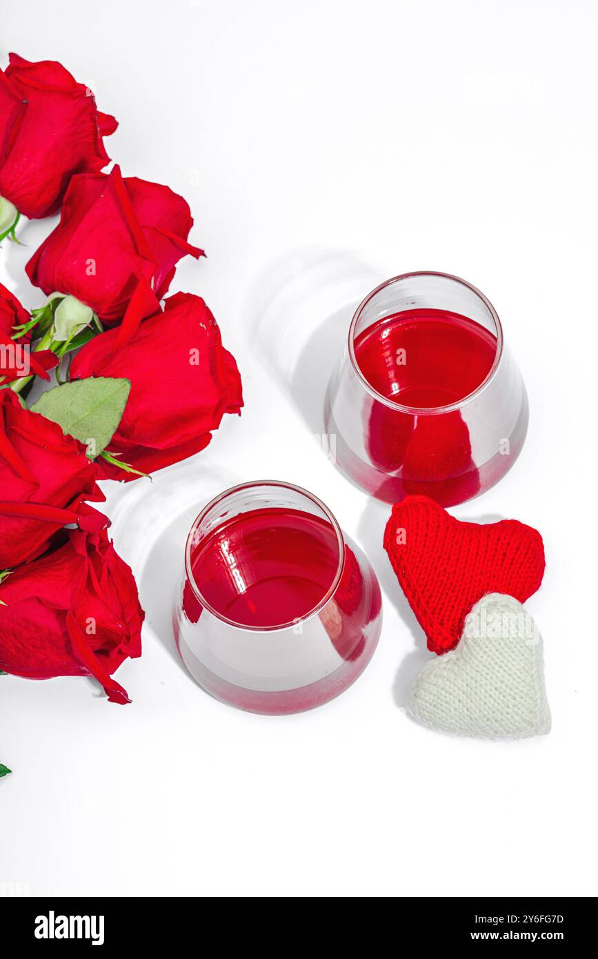 Handmade Red Wine Heart Shape Rose