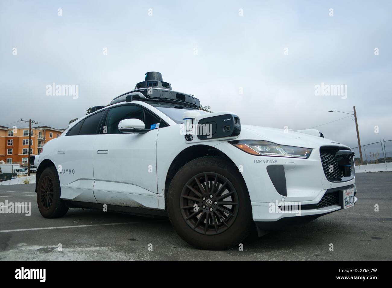 San Francisco, CA, USA - 16 September 2024 - A Waymo driverless autonomous vehicle Stock Photo