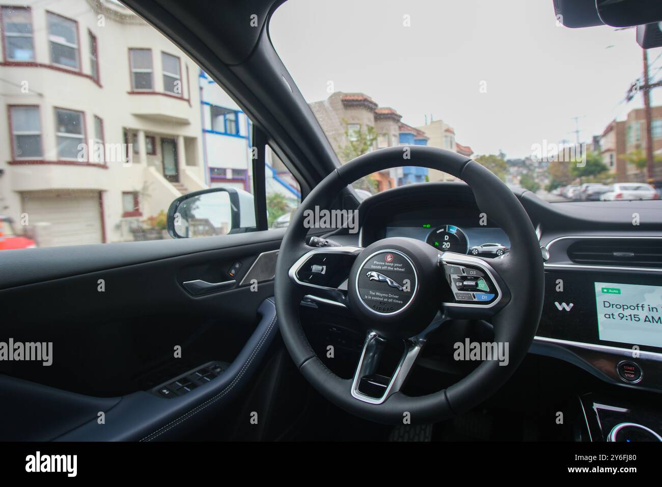 San Francisco, CA, USA - 16 September 2024 - A Waymo driverless autonomous vehicle Stock Photo