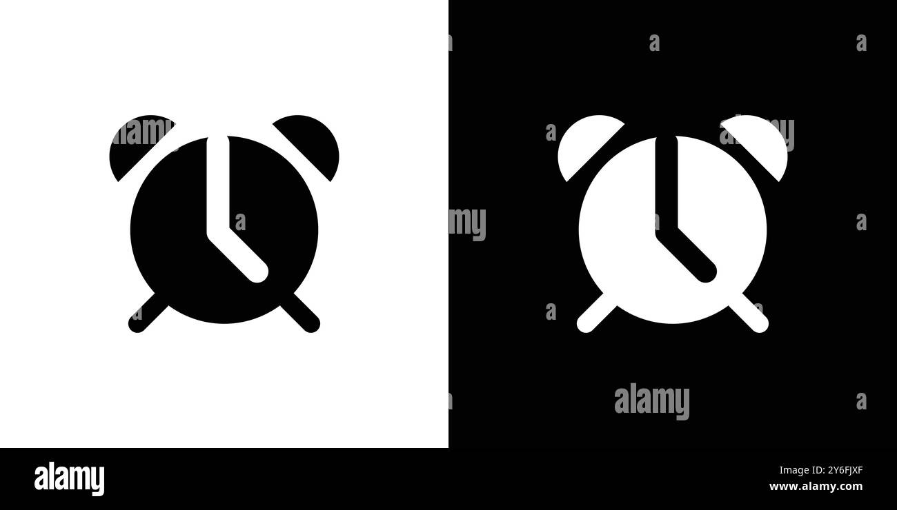 Clock icon set in thin line outline style and linear vector sign Stock ...