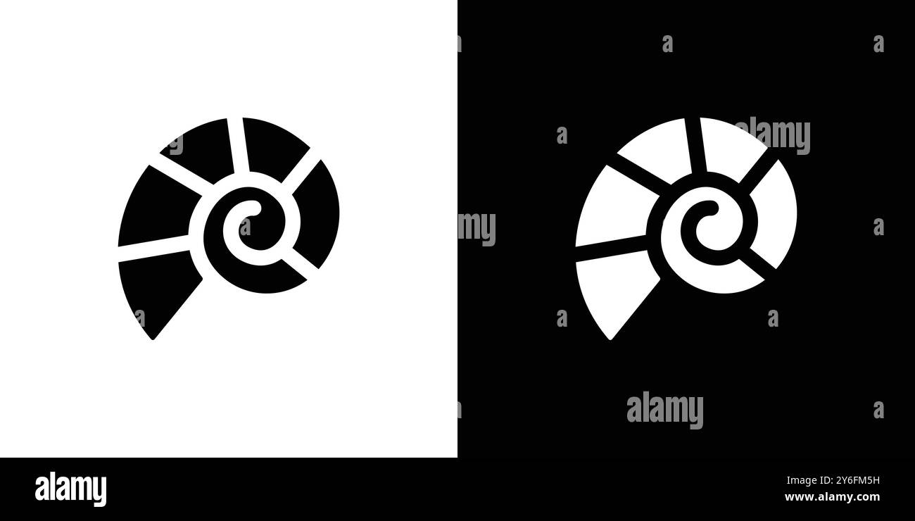 rounded shell icon set in thin line outline style and linear vector ...