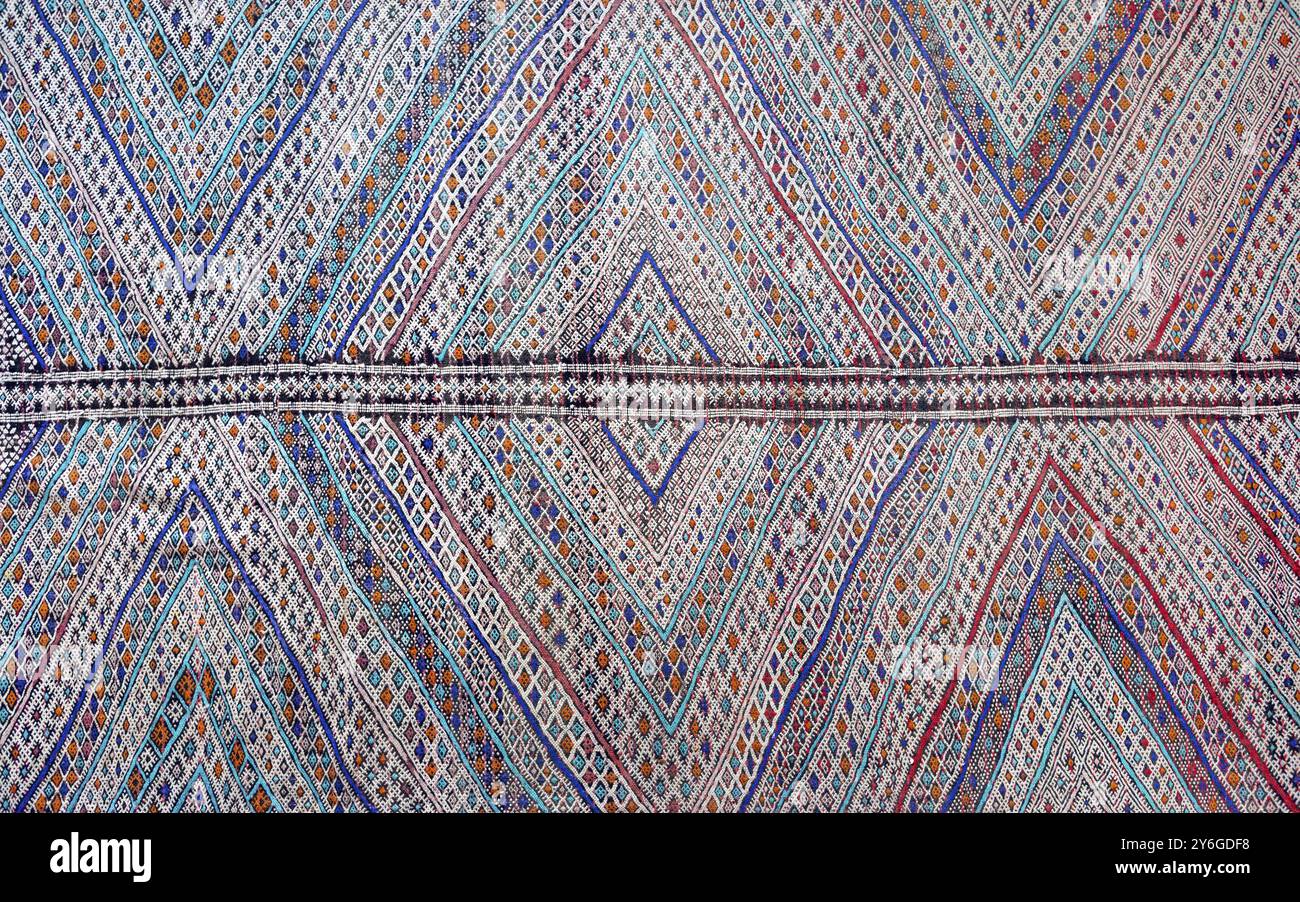 Abstract oriental moroccan carpet background Stock Photo