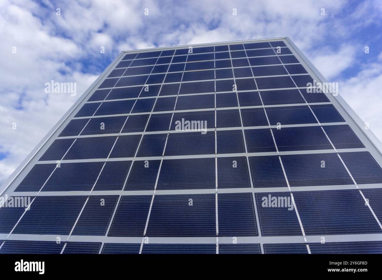 Solar panel in sunlight on sky background Stock Photo - Alamy