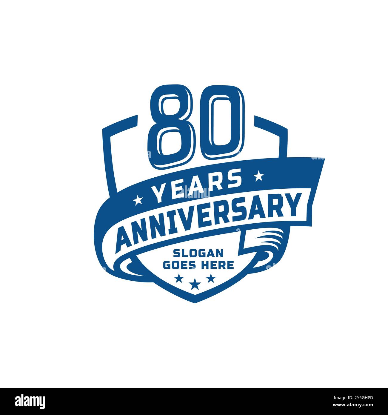 80 years anniversary celebration design template. 80th anniversary logo ...