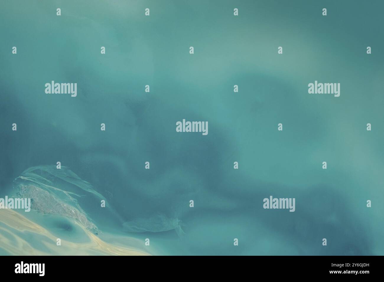 Blue ice abstract textured background with light in ice Stock Photo